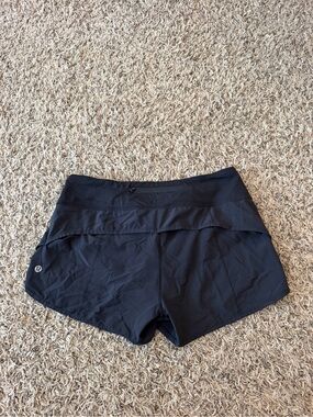 lululemon Black Athletic speed up Shorts